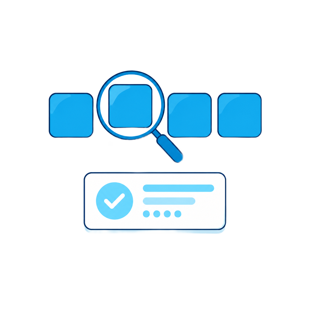 One network block divided into smaller subnets with a single subnet highlighted for checking