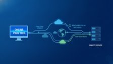Online ping tool checking host reachability and round-trip time