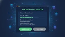 Testing whether SMTP port 25 is blocked by an ISP with an online port checker